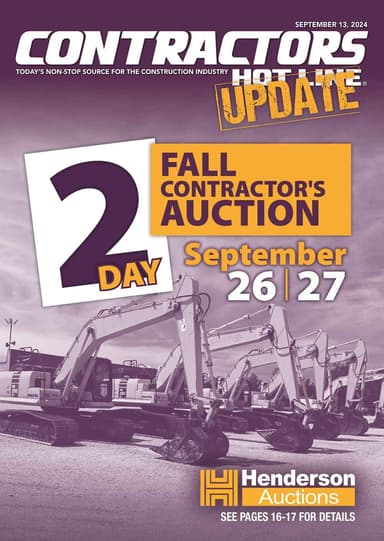 Contractors Hot Line - September 13, 2024