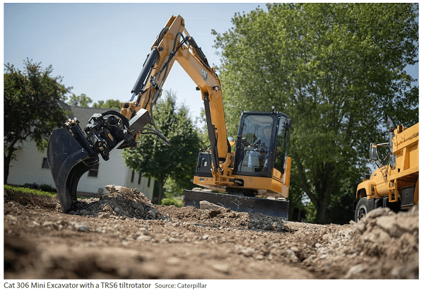 Cat Expands its Tiltrotator Line to Mini Excavators