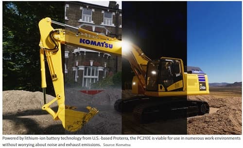 Komatsu to Show Electric, Hybrid, Intelligent Excavators at ConExpo 2023