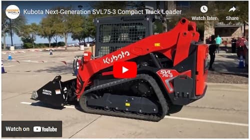 Kubota Reveals New SVL75-3 Compact Track Loader (Video)