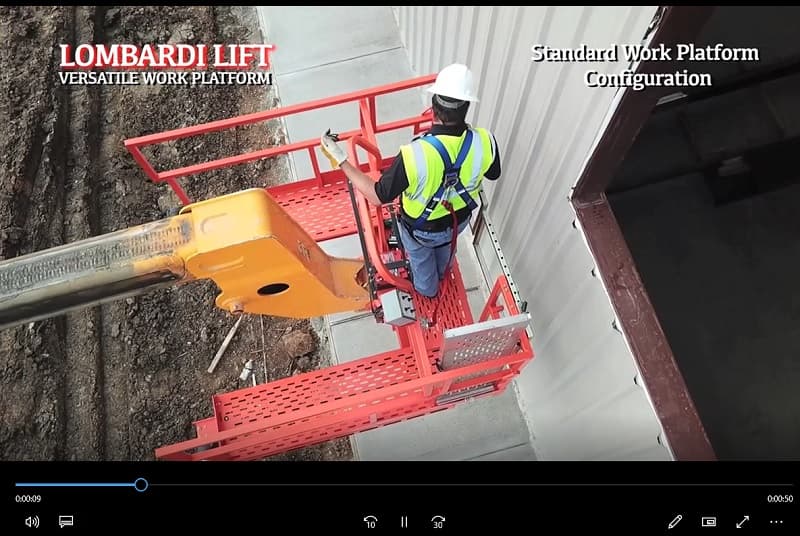 Lombardi Lift Attachment - Work Platform for Telehandlers