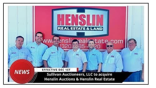 Sullivan Auctioneers Acquisition of Henslin Auctions